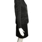 PIERRE CARDIN- 1980s Black Quilted Skirt Suit, Size 4