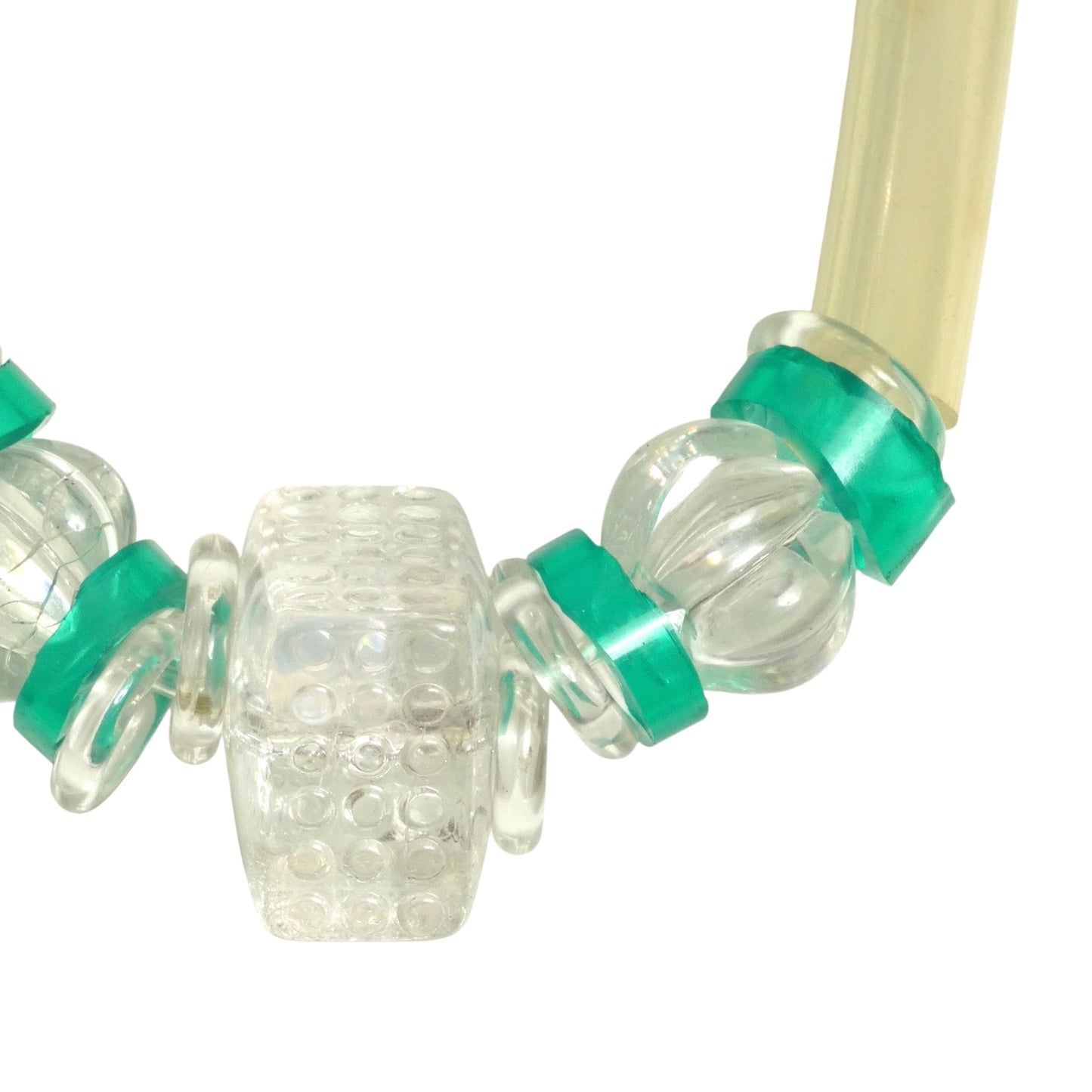 PIERRE CARDIN-1995 Acrylic & PVC Tube Necklace