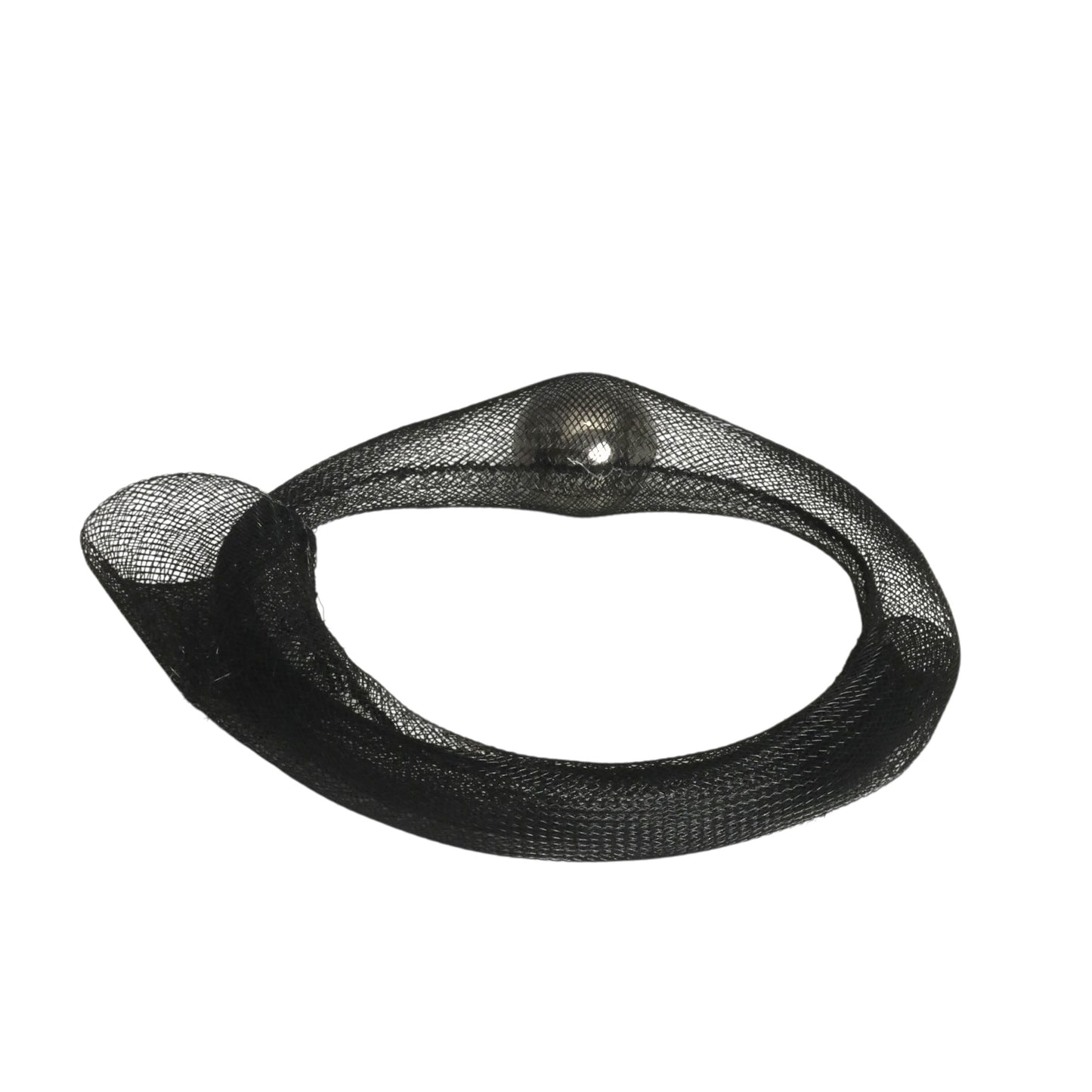 PIERRE CARDIN-1994 Black Mesh & Ball Bangle Bracelet