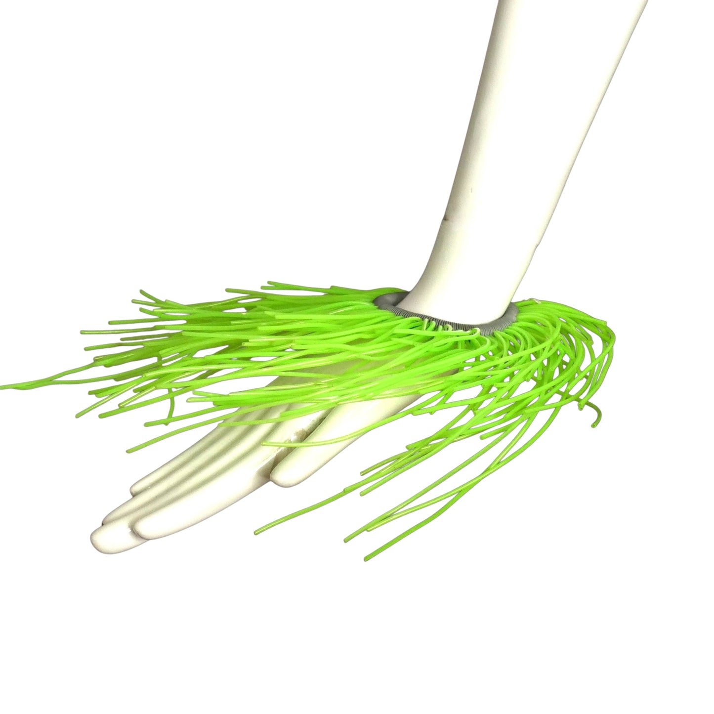 PIERRE CARDIN-2009 Pair of Green PVC Fringe Cuffs