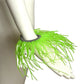 PIERRE CARDIN-2009 Pair of Green PVC Fringe Cuffs