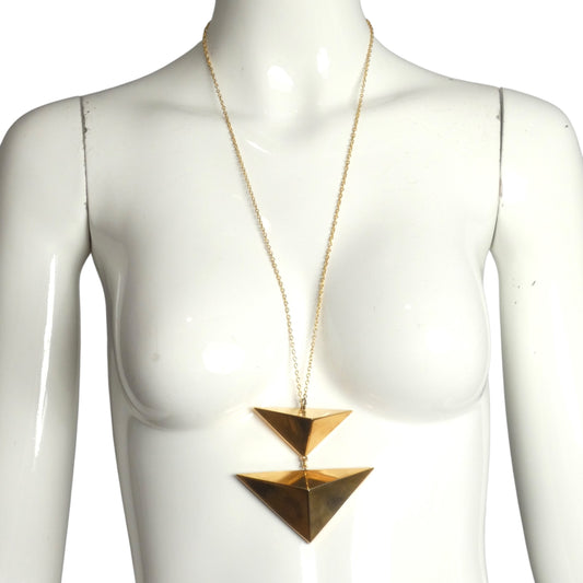 PIERRE CARDIN-1988 Gold Pendant Necklace