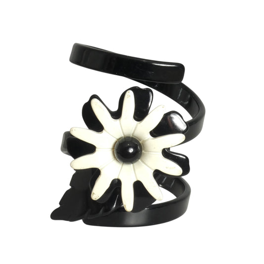 PIERRE CARDIN-1970s Resin Coiled Flower Cuff