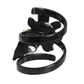 PIERRE CARDIN-1970s Resin Coiled Flower Cuff
