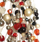 PIERRE CARDIN-1986 Beaded Fringe Acrylic Choker Necklace