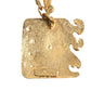 PIERRE CARDIN-1995 Gold Tone Metal Pendant Necklace
