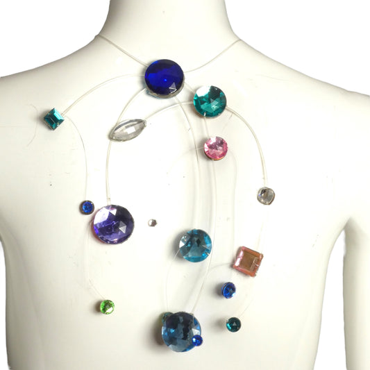 PIERRE CARDIN-2010 Fillament & Gemstone Necklace
