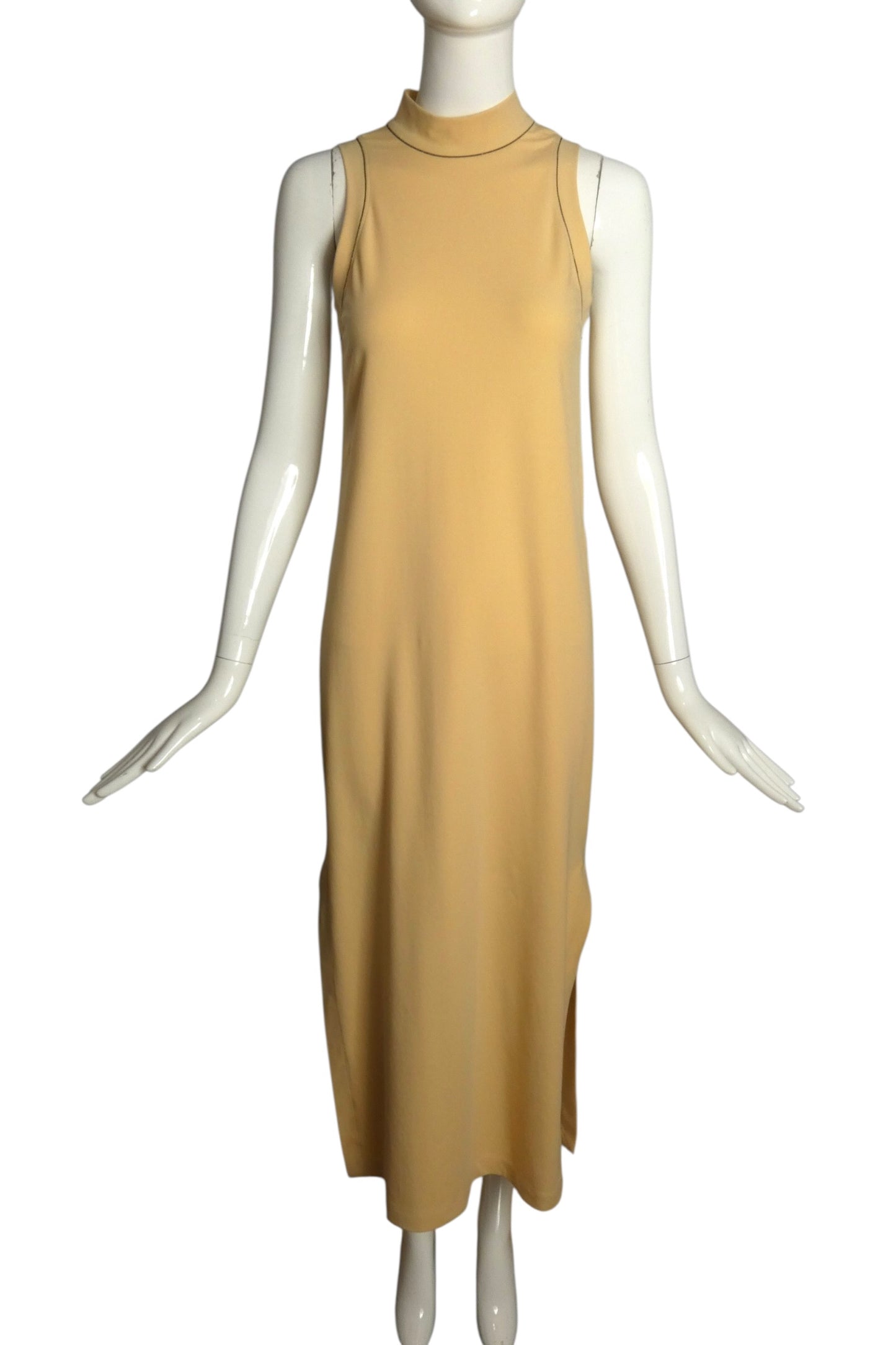 2010s Cotton Knit Midi Dress, Size Small