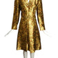 LEE JORDAN- 1960s Brocade Lame Cocktail Dress, Size 10