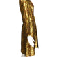LEE JORDAN- 1960s Brocade Lame Cocktail Dress, Size 10