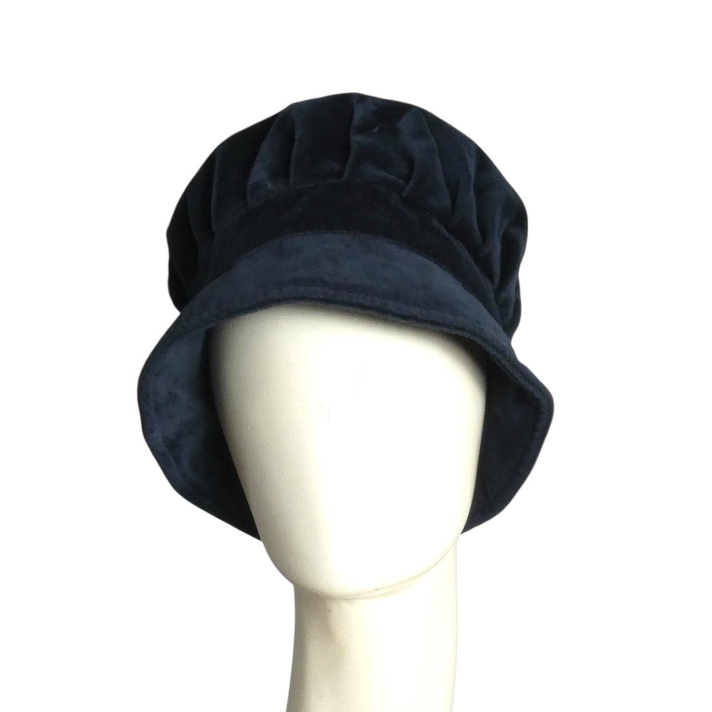PIERRE CARDIN- 1980s Navy Velvet Hat