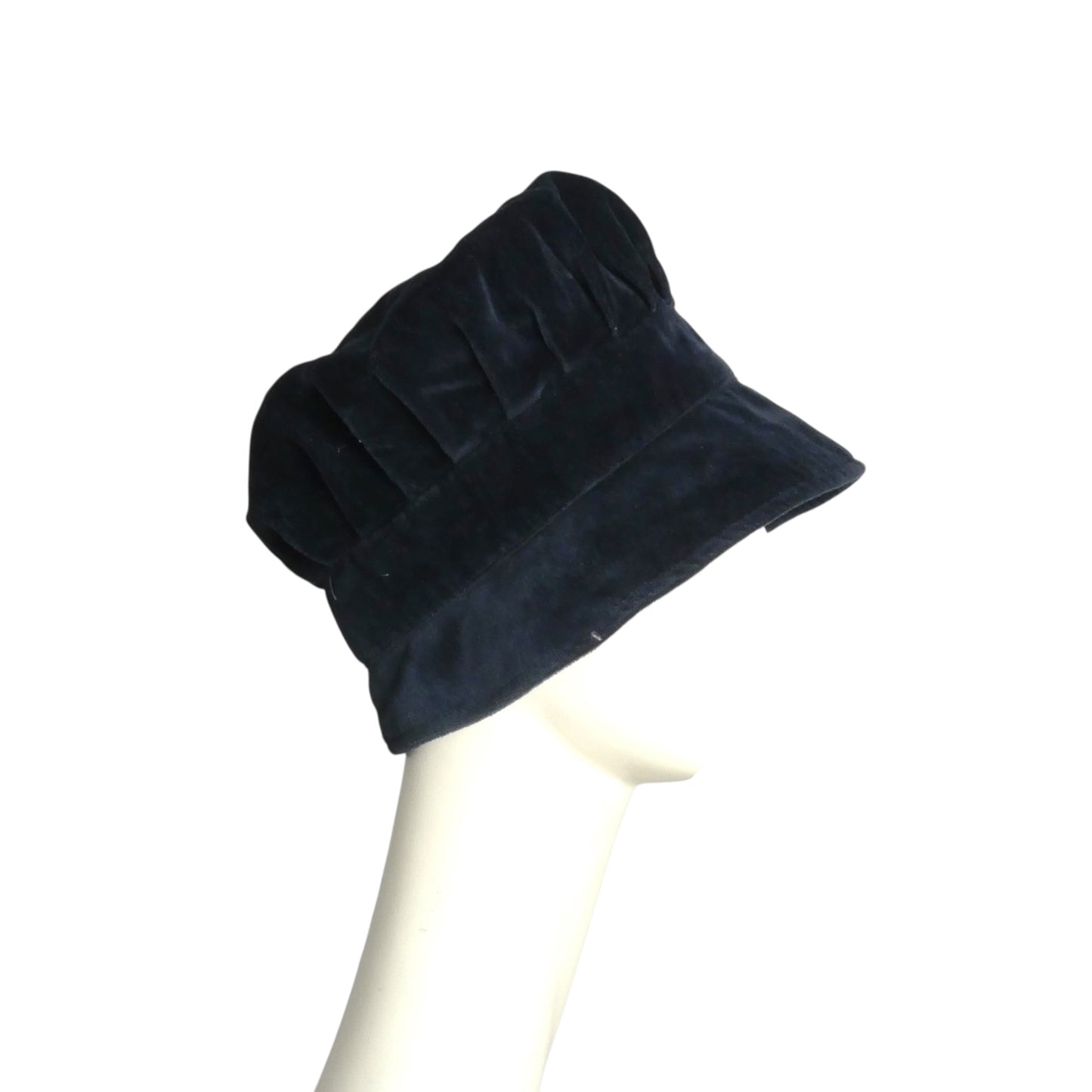 PIERRE CARDIN- 1980s Navy Velvet Hat