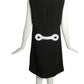 PIERRE CARDIN (HAUTE COUTURE)- 2000s Black Color Block Dress, Size 6
