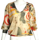 JEAN PAUL GAULTIER- Multi Color Mesh Sailor Blouse, Size 6
