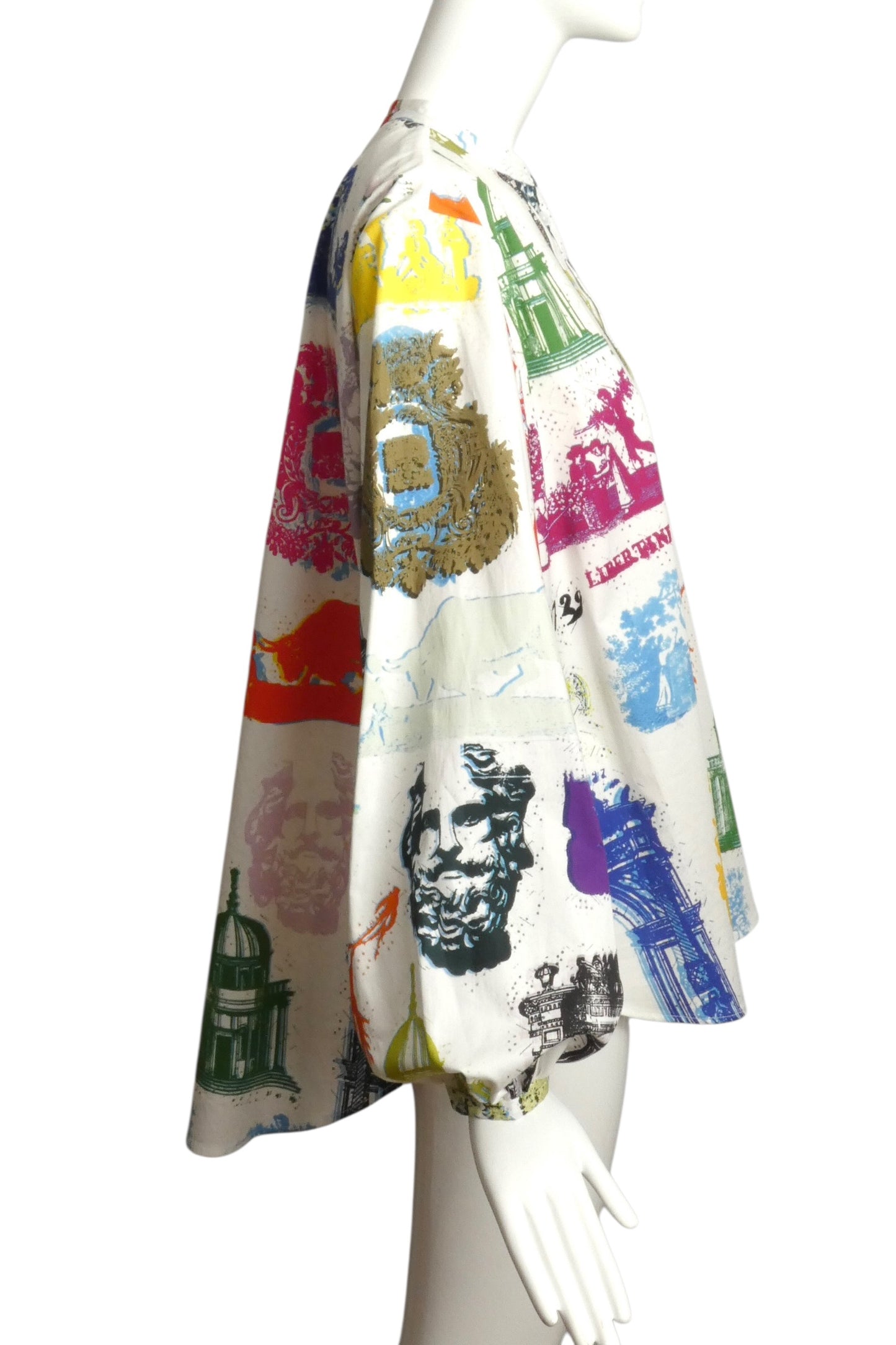 LIBERTINE- 2023 Printed Cotton Blouse, Size Large