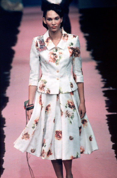 CHRISTIAN LACROIX- 1999 Floral Silk Blazer, Size 6