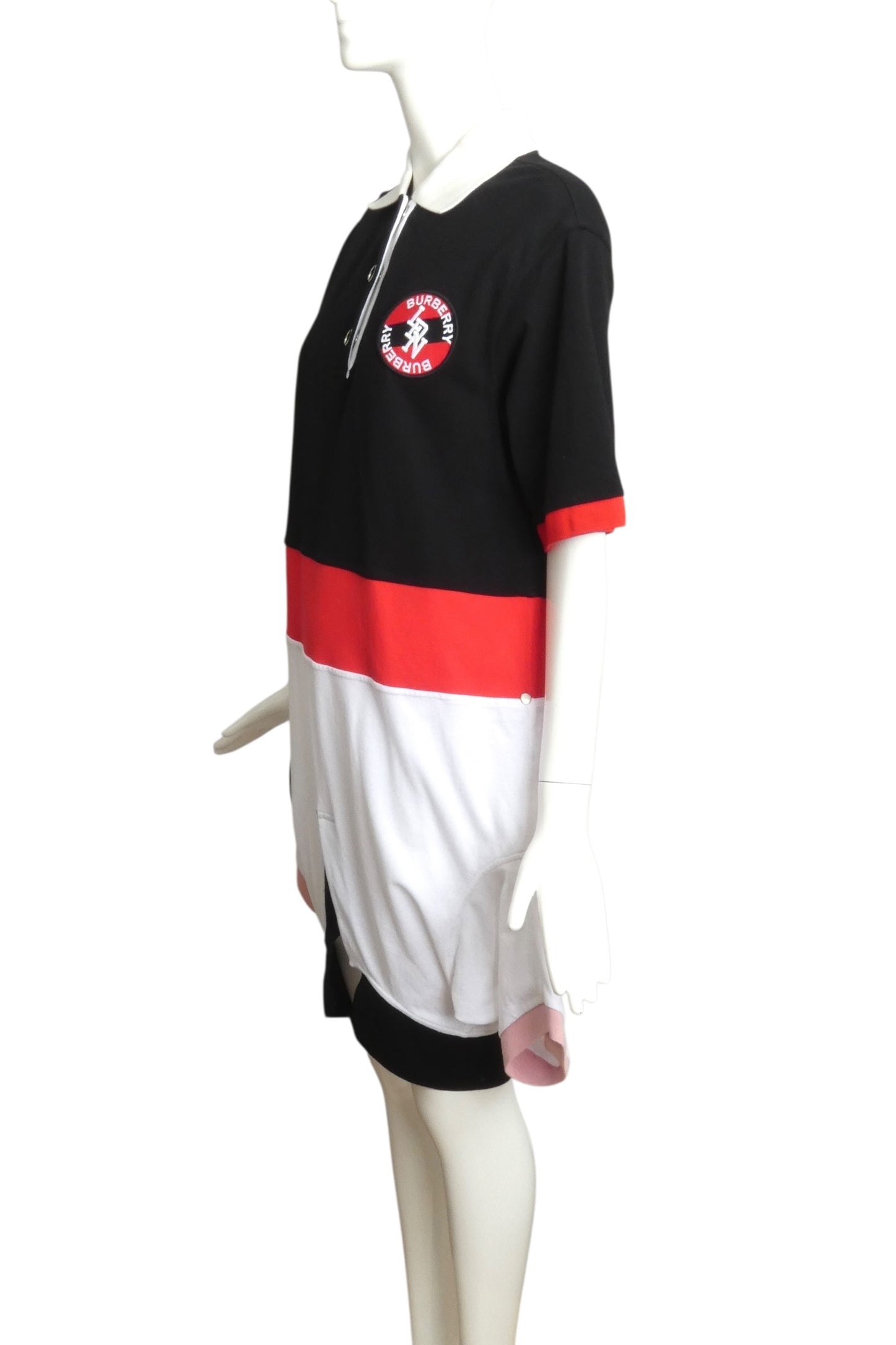 BURBERRY- 2019 Double Polo Cotton Dress, Size Medium