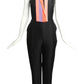 2015 Black Wool/Silk Blend Bustier Jumpsuit, Size 10