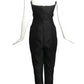 2015 Black Wool/Silk Blend Bustier Jumpsuit, Size 10