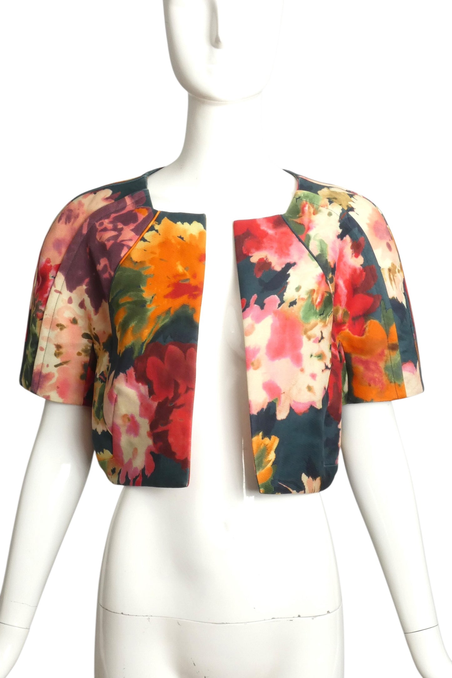 2013 Floral Satin Bolero, Size 8
