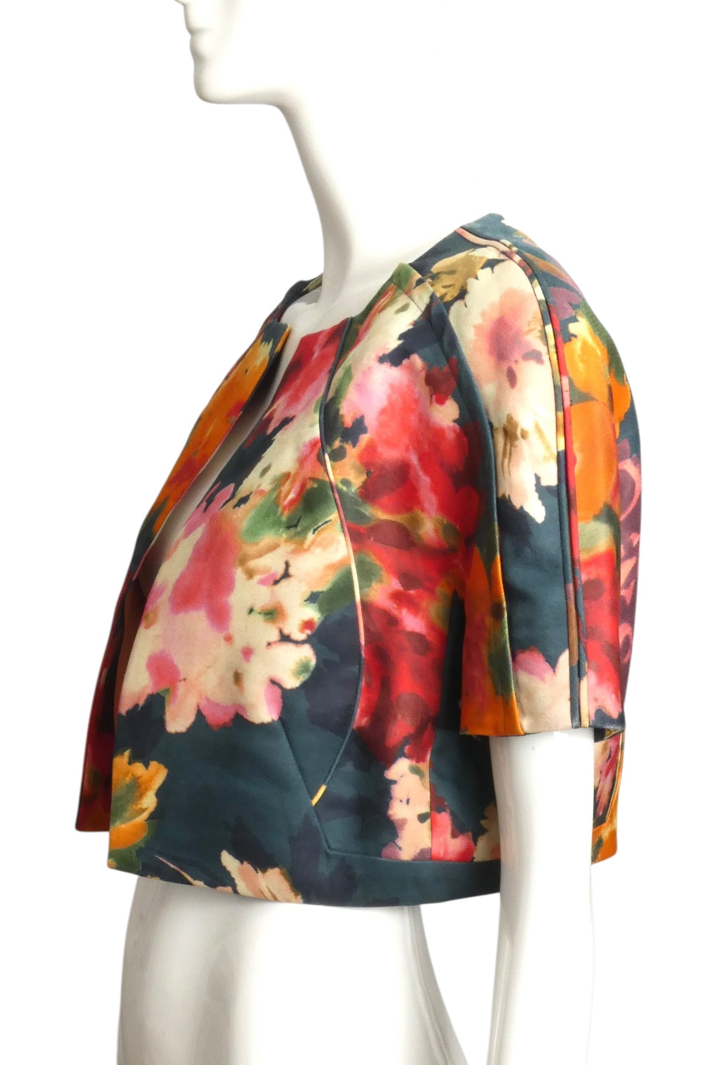 2013 Floral Satin Bolero, Size 8