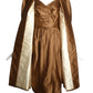 MAURICE RENTNER- 1950s 2pc Satin Coat & Dress Ensemble, Size 2
