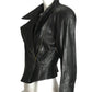 MICHAEL HOBAN- 1980s Black Leather Biker Jacket, Size 6