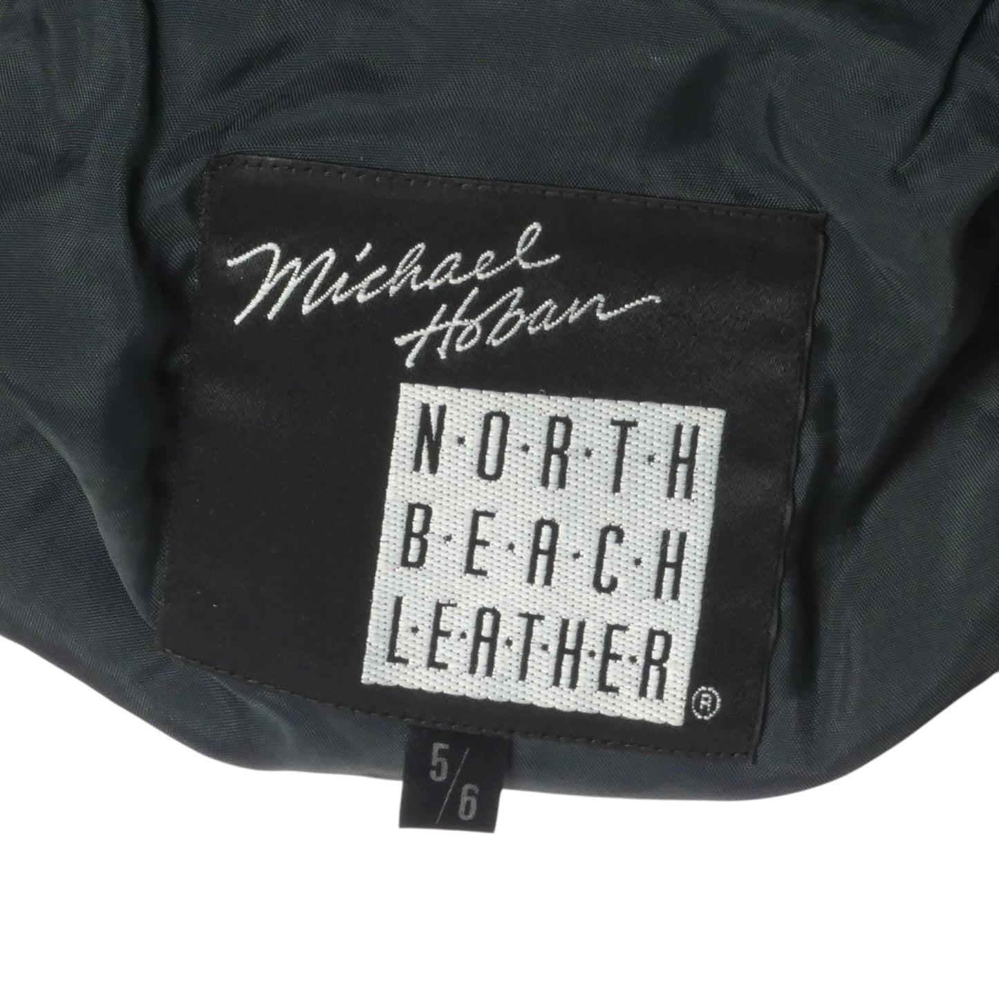 MICHAEL HOBAN- 1980s Black Leather Biker Jacket, Size 6