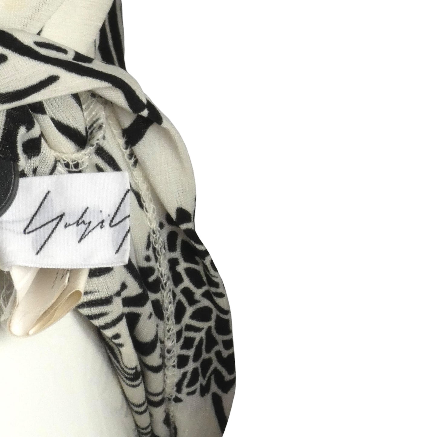 YOHJI YAMAMOTO- 2003 Printed Turtleneck Top, Size 4