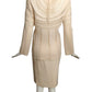 CHADO- 2011 Ivory Wool Cutwork Skirt Suit, Size 6