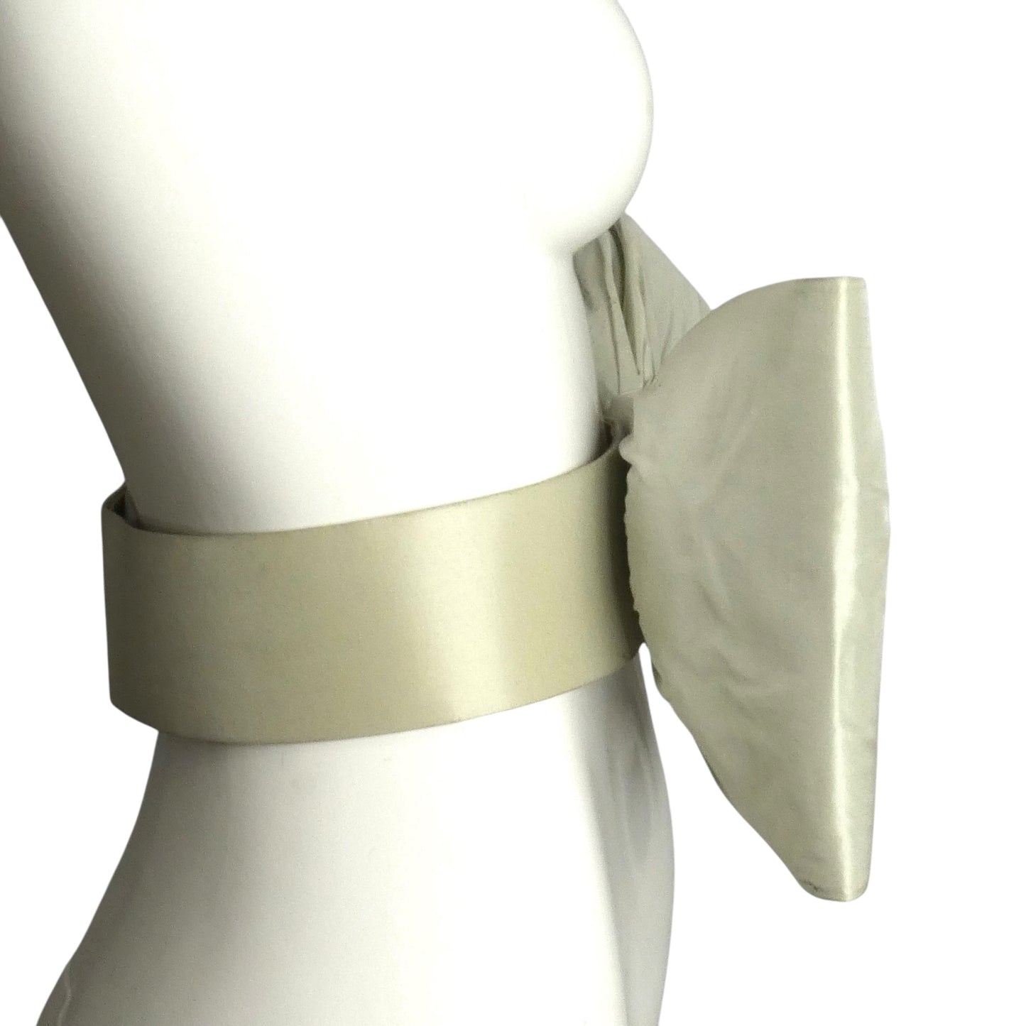 PIERRE CARDIN HERITAGE (HAUTE COUTURE)- 2008 Blue Taffeta Bow Belt