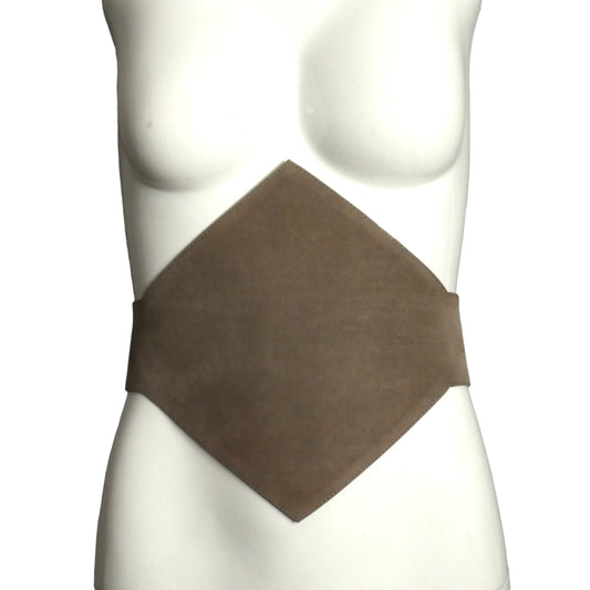 PIERRE CARDIN HERITAGE (HAUTE COUTURE)- 2002 Taupe Suede Belt, W-31"