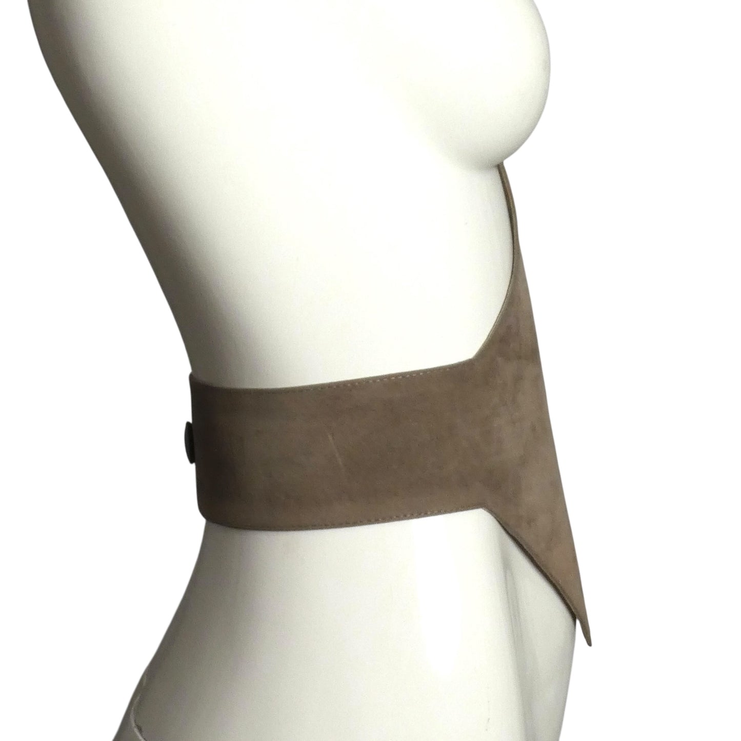 PIERRE CARDIN HERITAGE (HAUTE COUTURE)- 2002 Taupe Suede Belt, W-31"