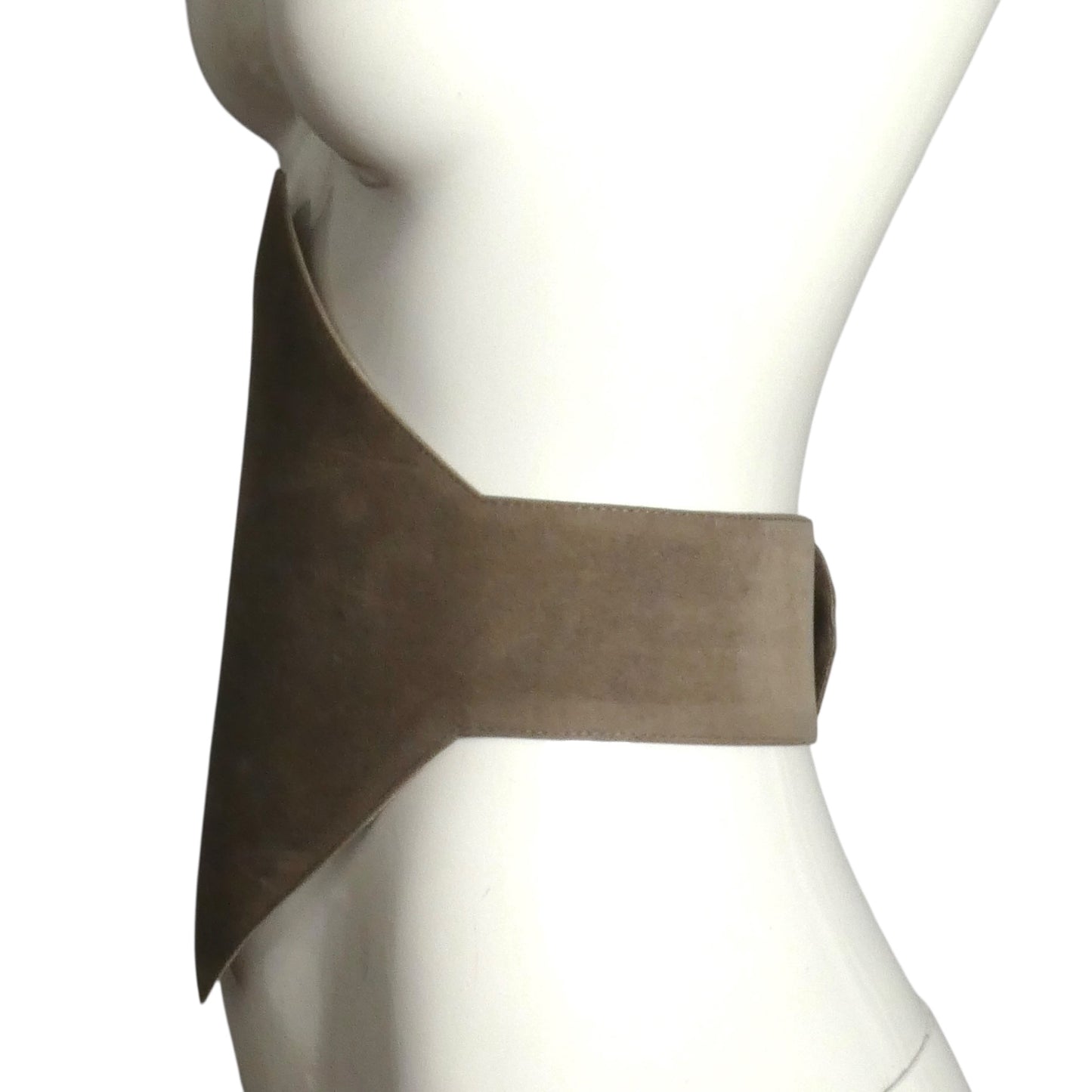 PIERRE CARDIN HERITAGE (HAUTE COUTURE)- 2002 Taupe Suede Belt, W-31"
