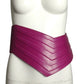PIERRE CARDIN HERITAGE (HAUTE COUTURE)- 2008 Raspberry Leather Waist Belt, W-32"