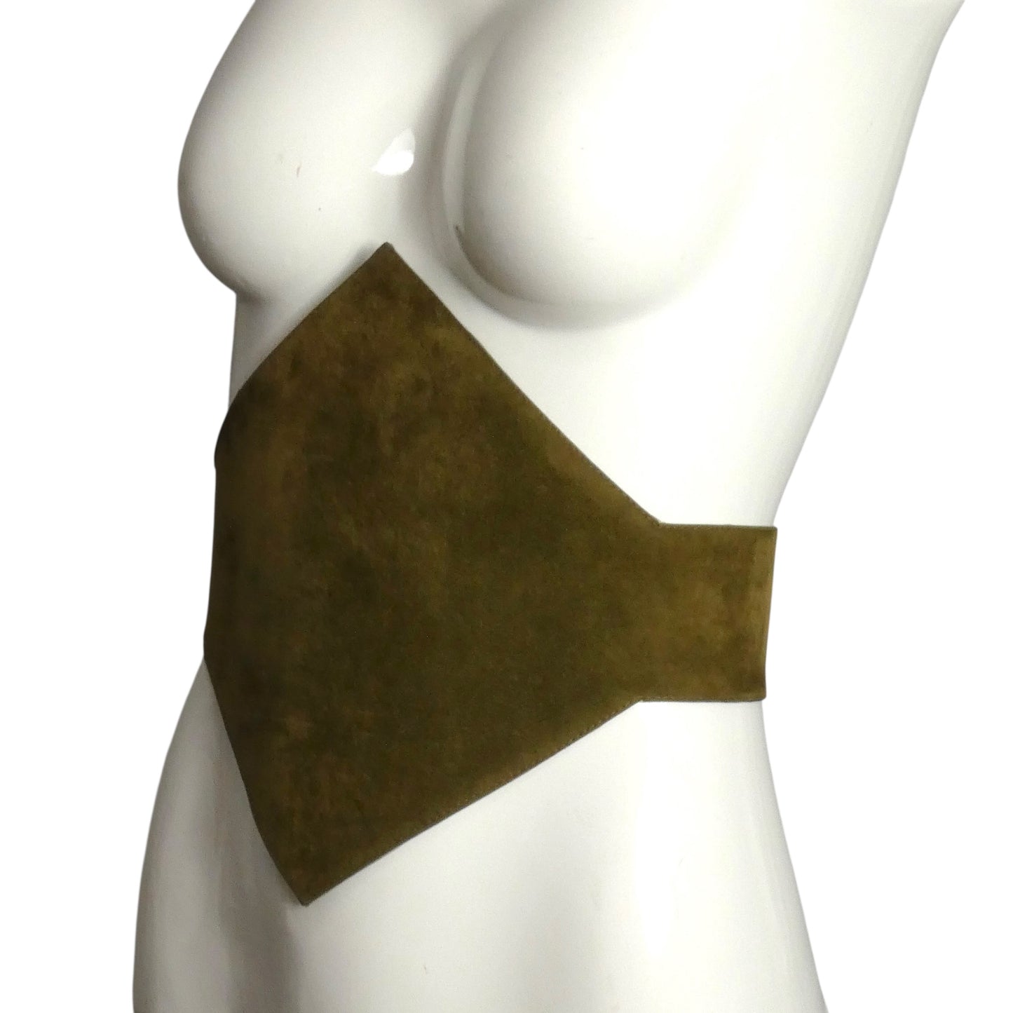 PIERRE CARDIN HERITAGE (HAUTE COUTURE)- 2002 Olive Sueded Belt, W-28"