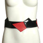 PIERRE CARDIN HERITAGE (HAUTE COUTURE)- 2008 Black & Red Patent Leather Belt, W-31"