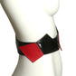 PIERRE CARDIN HERITAGE (HAUTE COUTURE)- 2008 Black & Red Patent Leather Belt, W-31"