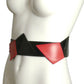 PIERRE CARDIN HERITAGE (HAUTE COUTURE)- 2008 Black & Red Patent Leather Belt, W-31"