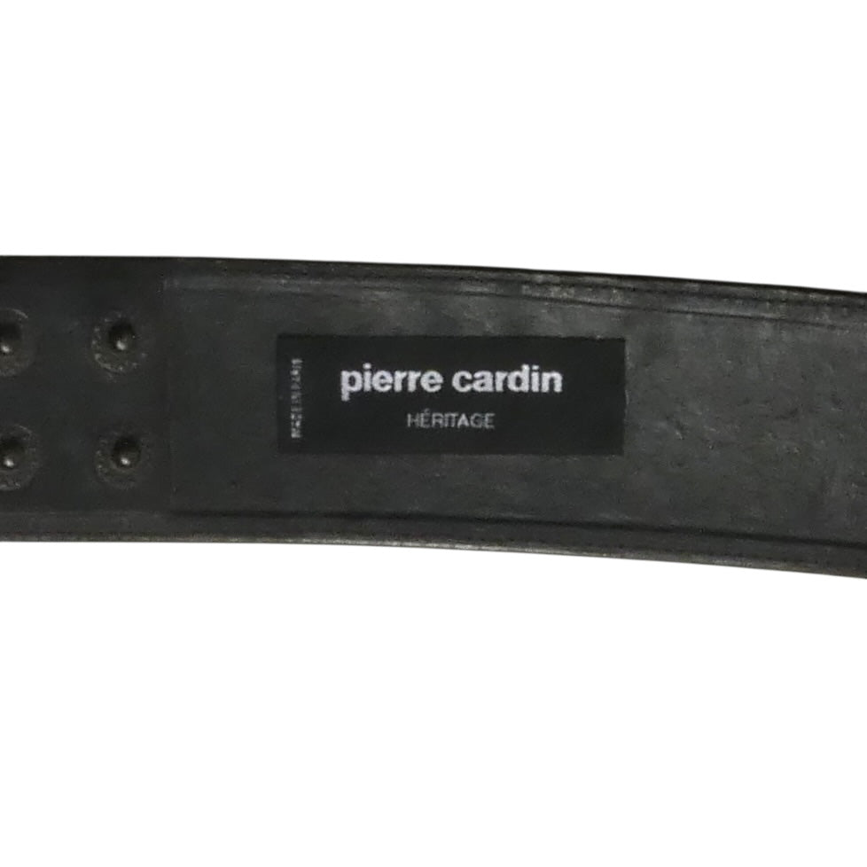PIERRE CARDIN HERITAGE (HAUTE COUTURE)- 2008 Black & Red Patent Leather Belt, W-31"