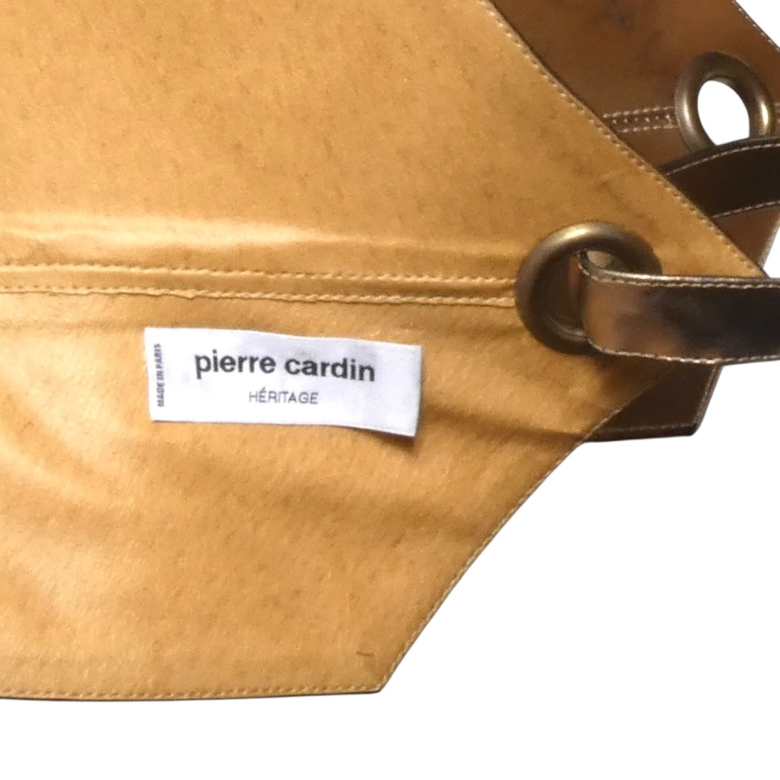 PIERRE CARDIN HERITAGE (HAUTE COUTURE)- 1993 Copper Leather Waist Cincher, W-24"