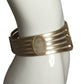 PIERRE CARDIN HERITAGE (HAUTE COUTURE)- 2008 Gold Metallic Leather Belt, W-27"