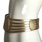 PIERRE CARDIN HERITAGE (HAUTE COUTURE)- 2008 Gold Metallic Leather Belt, W-27"