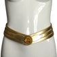 PIERRE CARDIN HERITAGE (HAUTE COUTURE)- 2008 Gold Metallic Leather Belt, W-27"