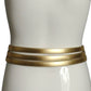 PIERRE CARDIN HERITAGE (HAUTE COUTURE)- 2008 Gold Metallic Leather Belt, W-27"