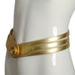 PIERRE CARDIN HERITAGE (HAUTE COUTURE)- 2008 Gold Metallic Leather Belt, W-27"