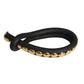 PIERRE CARDIN-2010 Black & Gold Rubber Bracelet