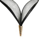 PIERRE CARDIN-1994 Black Woven Horsehair Necklace