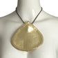 PIERRE CARDIN-1993 Gold Metallic Medallion Necklace