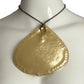 PIERRE CARDIN-1993 Gold Metallic Medallion Necklace